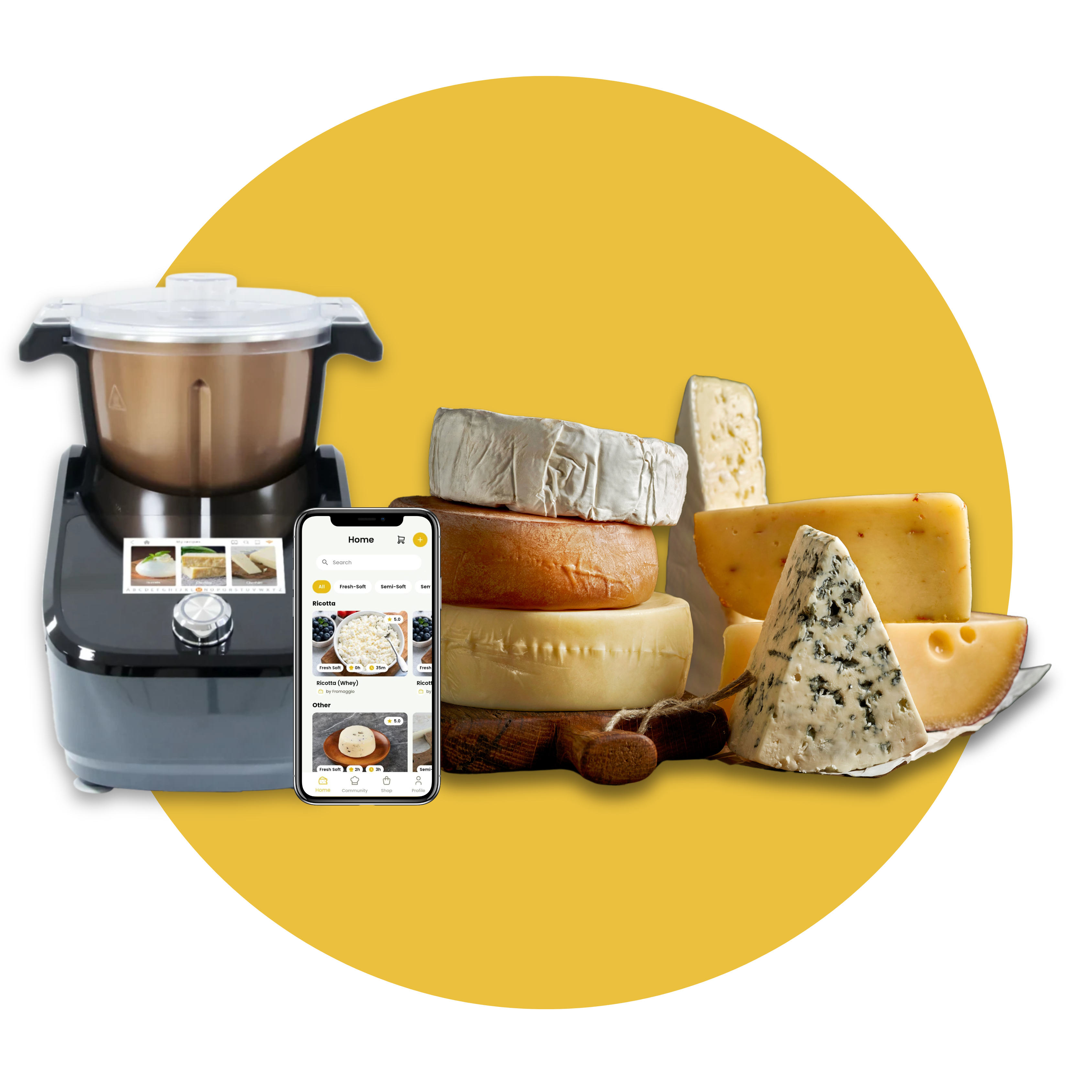 Fromaggio Copper Cheesemaker: Artisanal Cheese at Home fromaggio