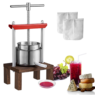 Stainless Steel Press for Hard Cheese (and more)