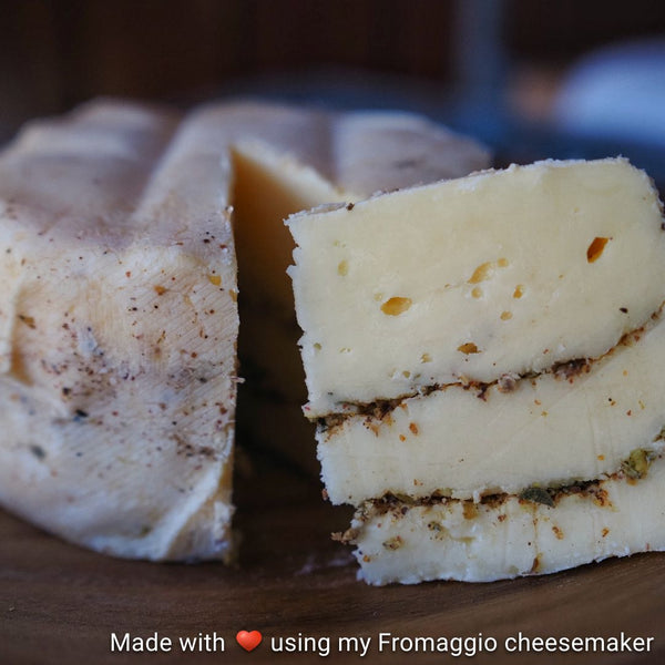 Asiago Pressato al Pepe e Origano